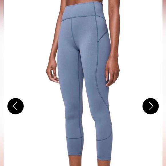 lululemon athletica Pants - Lululemon Oasis Blue Movement 25" 7/8 Leggings